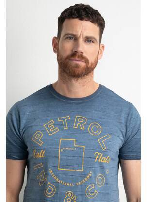 Tricou albastru PETROL INDUSTRIES bărbat