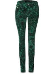 Pantalon slim verde DIESEL femeie