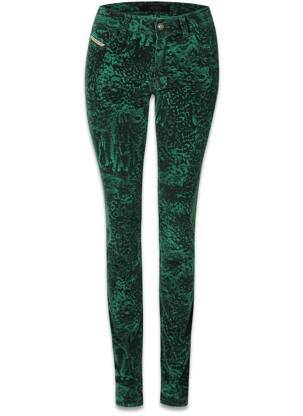Pantalon slim verde DIESEL femeie