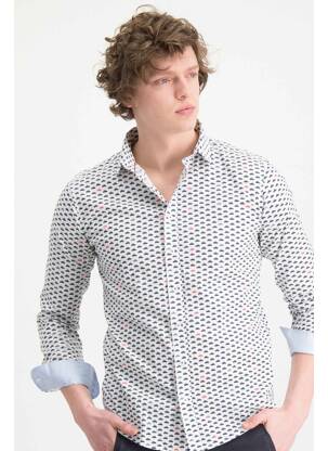 Cămașă cu mâneci lungi alb HAZE&FINN bărbat