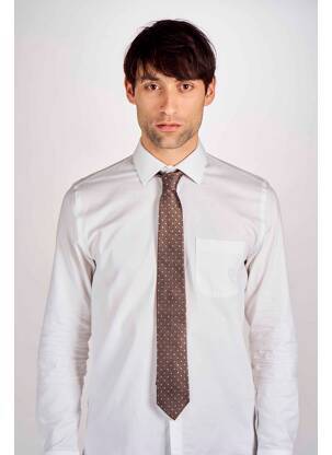 Cravată maro LE FABULEUX MARCEL DE BRUXELLES bărbat