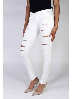 Blugi cu croială slim alb ONLY femeie