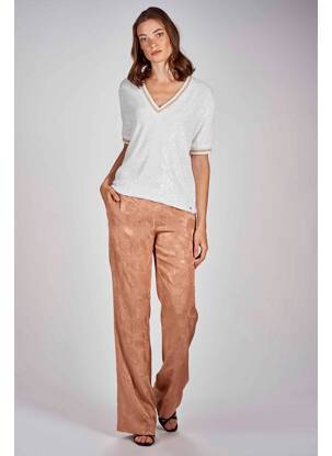 Pantalon larg roz KOCCA femeie