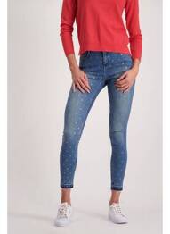 Blugi cu croială slim albastru MORGAN femme