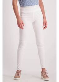 Pantalon slim alb PIECES femeie