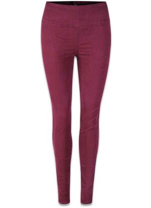 Pantalon slim roșu PIECES femeie