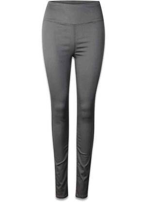 Pantalon slim verde PIECES femeie