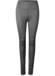 Pantalon slim verde PIECES femeie