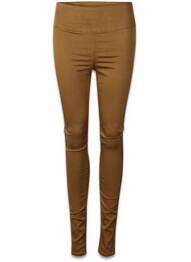 Pantalon slim maro PIECES femeie