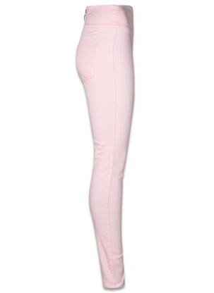 Pantalon slim roz PIECES femeie