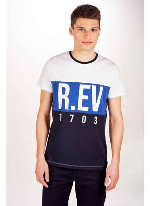 Tricou alb R.EV 1703 BY REMCO EVENPOEL  bărbat