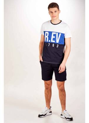 Tricou alb R.EV 1703 BY REMCO EVENPOEL  bărbat
