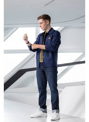 Jachete casual albastru R.EV 1703 BY REMCO EVENPOEL  bărbat