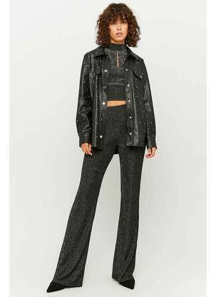 Pantalon evazat negru TALLY WEIJL femeie