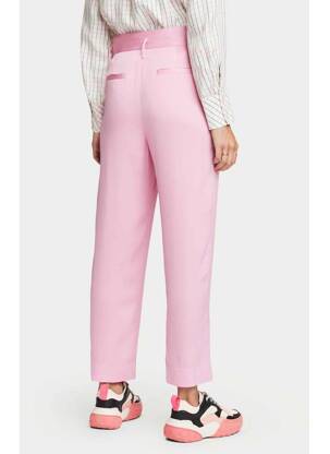 Pantalon larg roz SCOTCH & SODA femeie