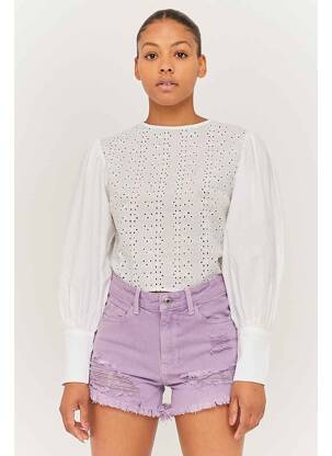 Șort violet TALLY WEIJL femeie