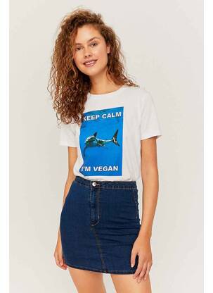 Fustă scurtă albastru TALLY WEIJL femeie