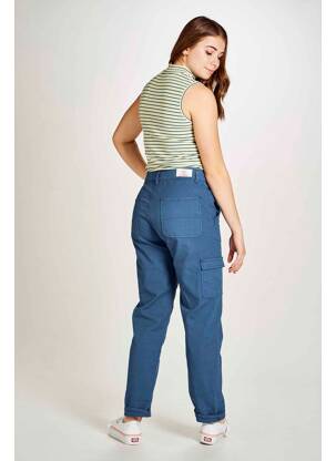 Pantalon cargo albastru STIEN EDLUND femeie