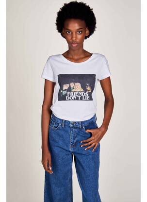 Tricou alb STRANGER THINGS femeie