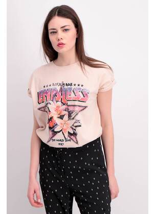 Tricou roz VILA femeie