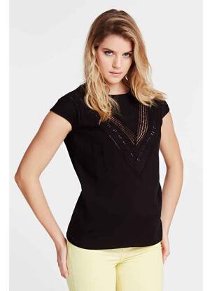 Top negru GUESS femeie