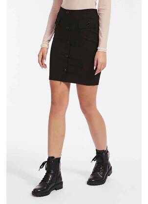 Fustă scurtă negru GUESS femeie