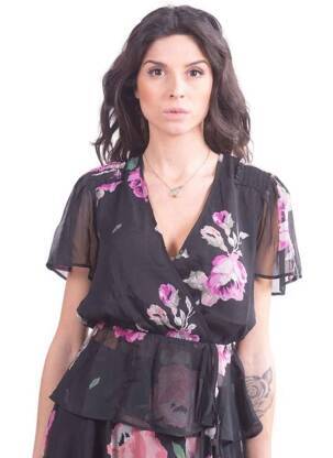 Bluză negru GUESS femeie