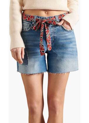 Șort albastru SUPERDRY femeie