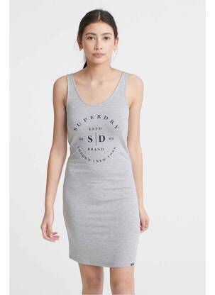 Rochie midi gri SUPERDRY femeie