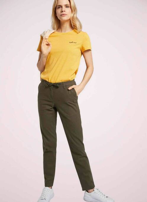 Pantalon chino verde TOM TAILOR femeie