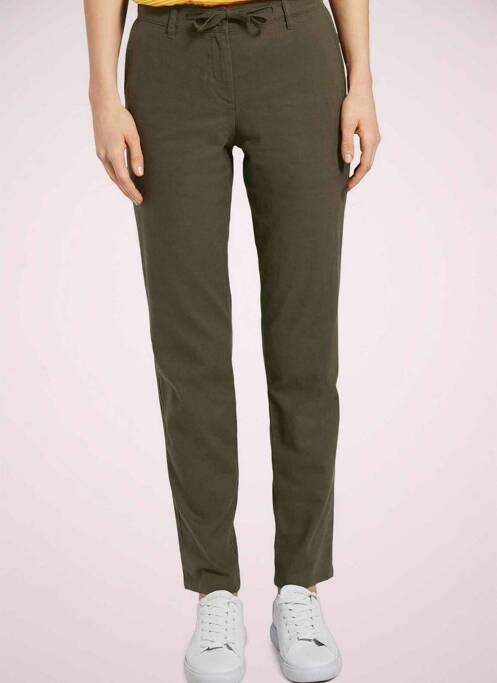 Pantalon chino verde TOM TAILOR femeie
