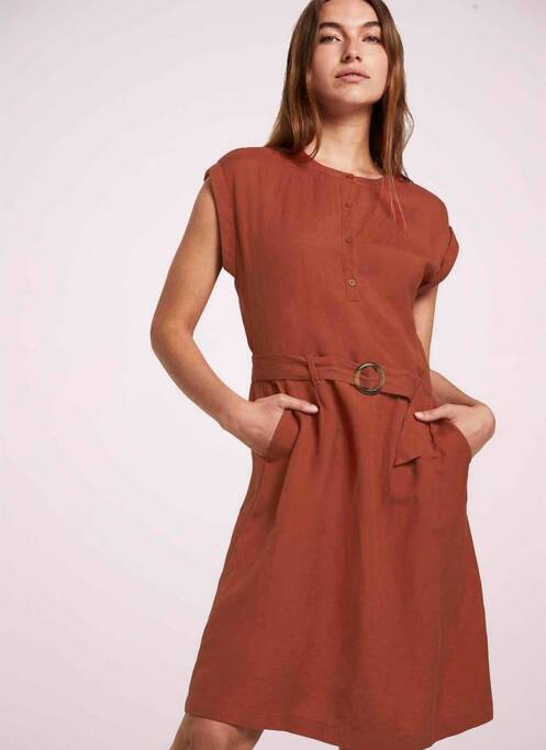 Rochie midi portocaliu TOM TAILOR femeie