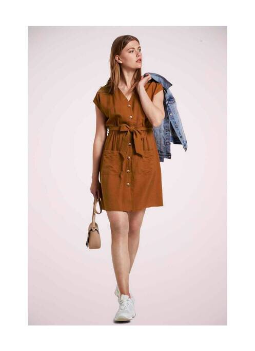 Rochie scurtă maro TOM TAILOR femeie