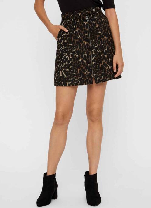 Fustă scurtă maro VERO MODA femeie