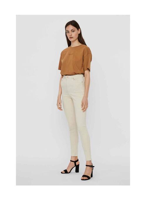Blugi skinny bej VERO MODA femeie