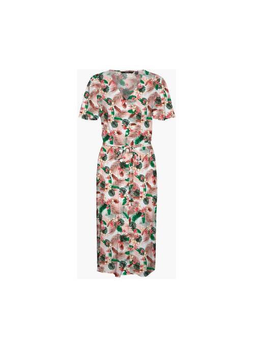 Rochie midi bej VERO MODA femeie