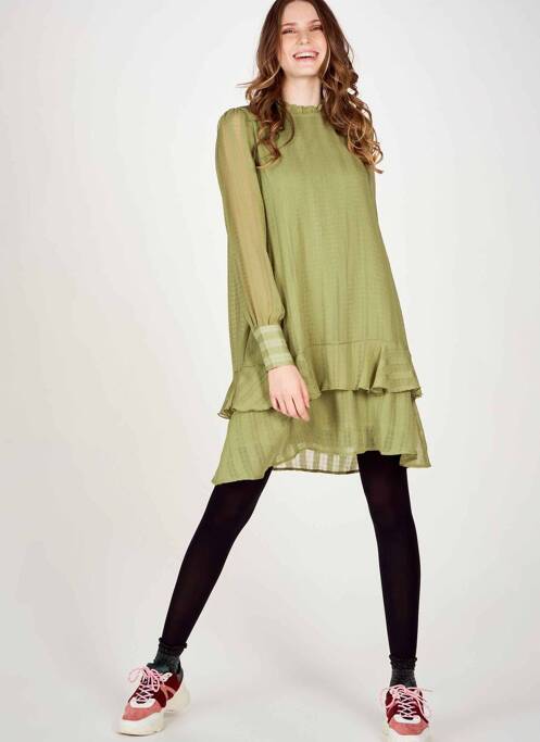 Rochie midi verde VERO MODA femeie