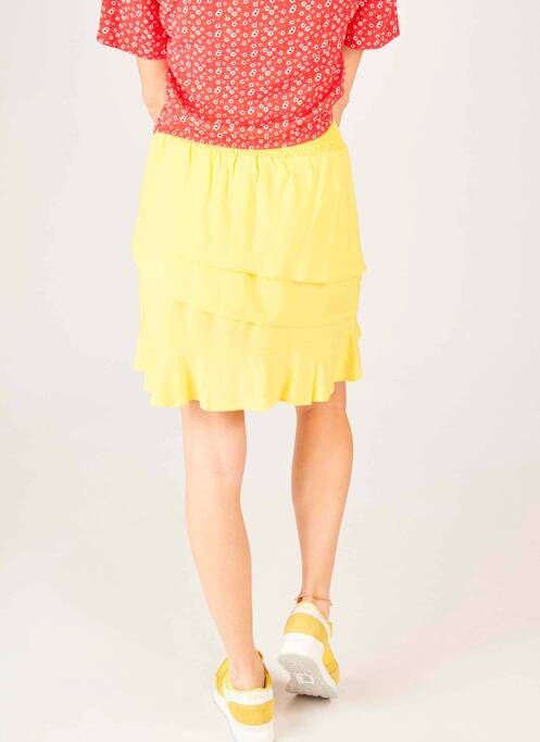 Fustă midi galben NA-KD femeie