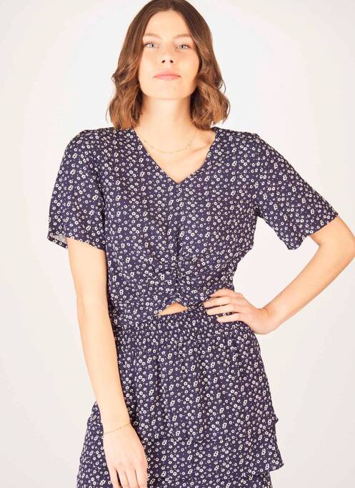 Tricou albastru NA-KD femeie