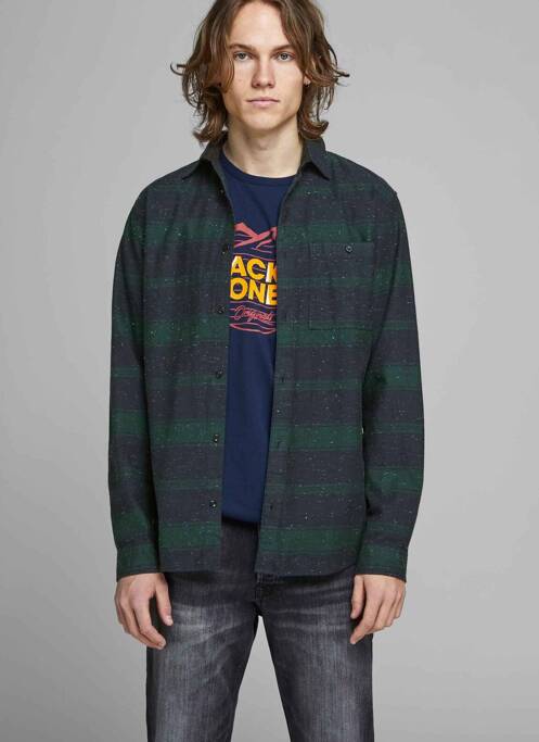 Cămașă cu mâneci lungi verde JACK & JONES bărbat