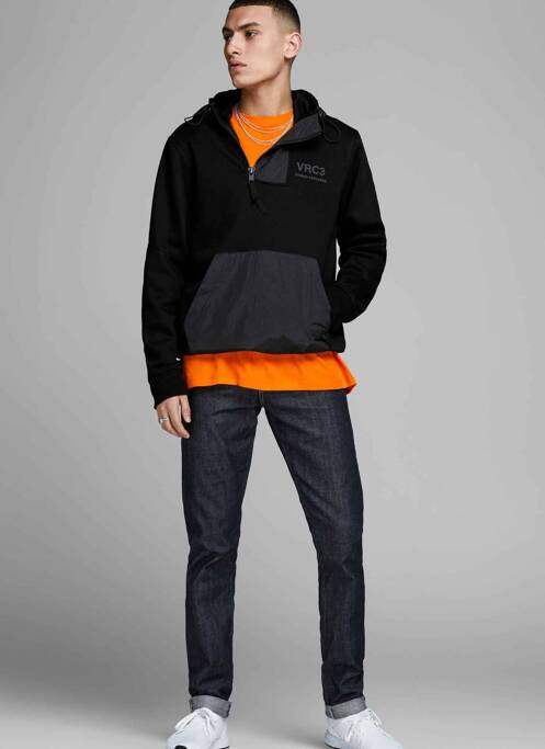 Hanorac negru JACK & JONES bărbat