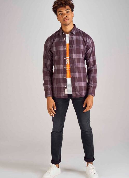 Cămașă cu mâneci lungi bej JACK & JONES bărbat