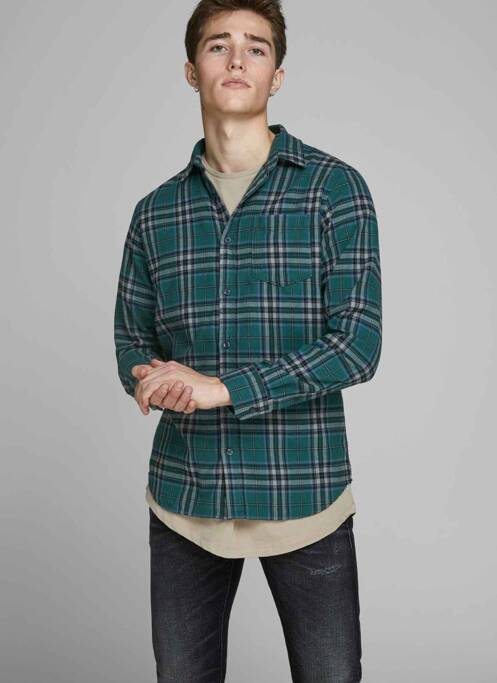 Cămașă cu mâneci lungi verde JACK & JONES bărbat