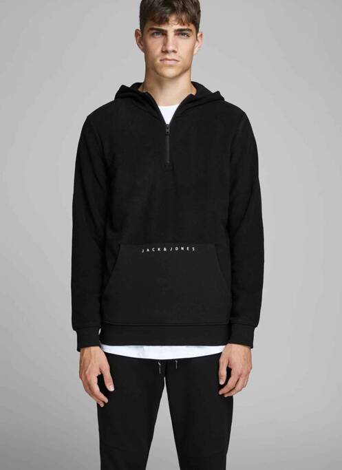 Hanorac cu glugă negru JACK & JONES homme