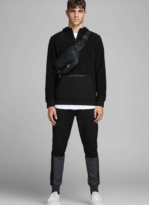 Hanorac cu glugă negru JACK & JONES homme