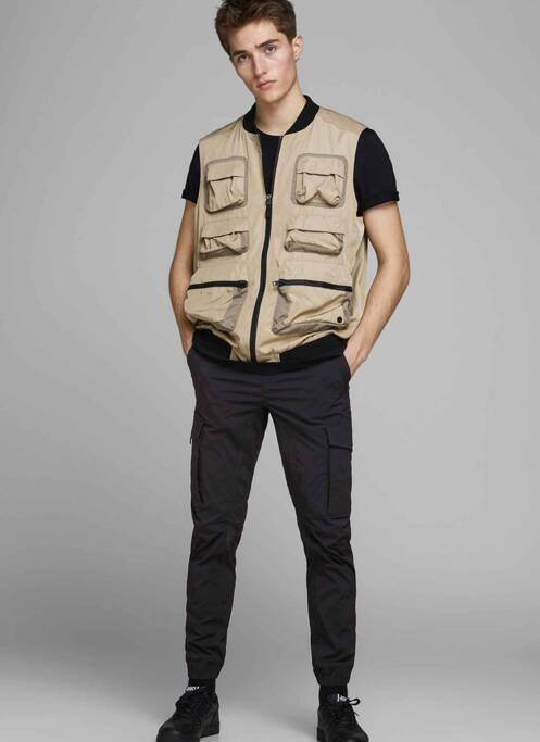 Pantalon cargo negru JACK & JONES bărbat