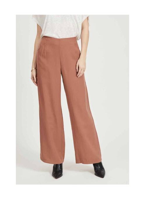 Pantalon chino maro VILA femeie