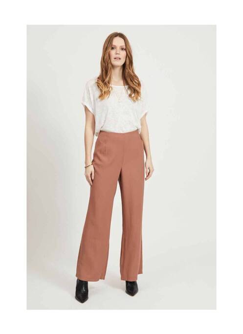 Pantalon chino maro VILA femeie