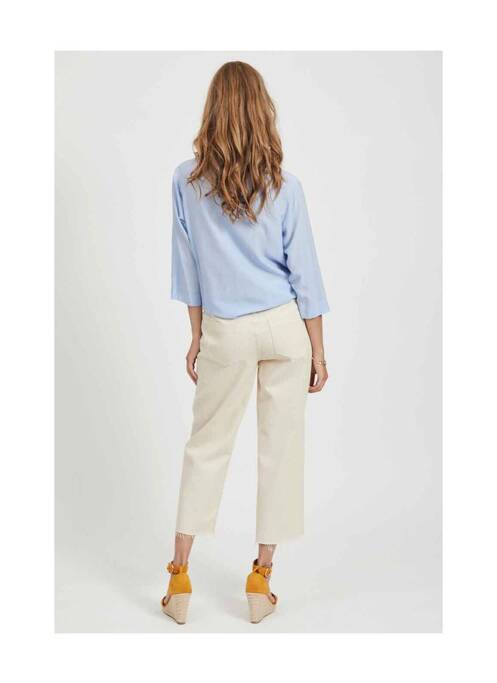 Blugi cu croială dreaptă bej VILA femeie