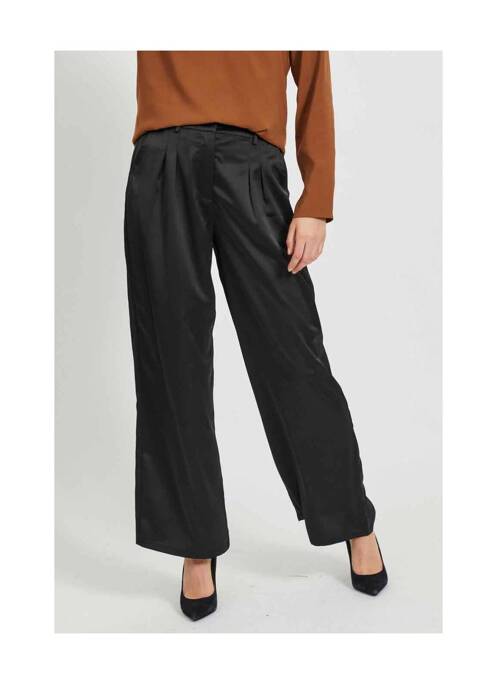 Pantalon larg negru VILA femeie